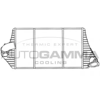 Intercooler, échangeur AUTOGAMMA 103576