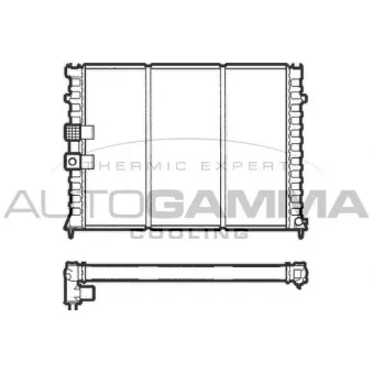 Radiateur, refroidissement du moteur AUTOGAMMA 103578