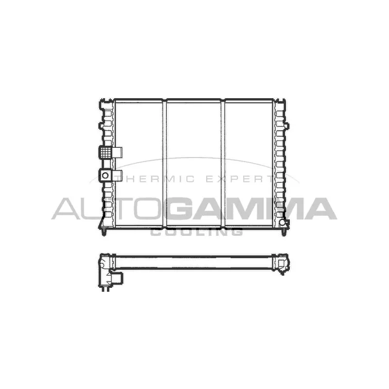 Radiateur, refroidissement du moteur AUTOGAMMA 103578