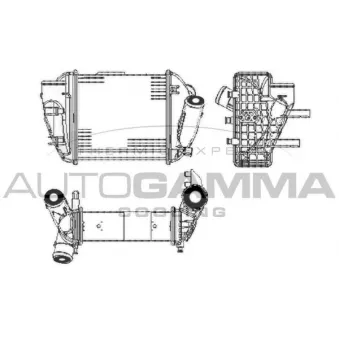 Intercooler, échangeur AUTOGAMMA 103598