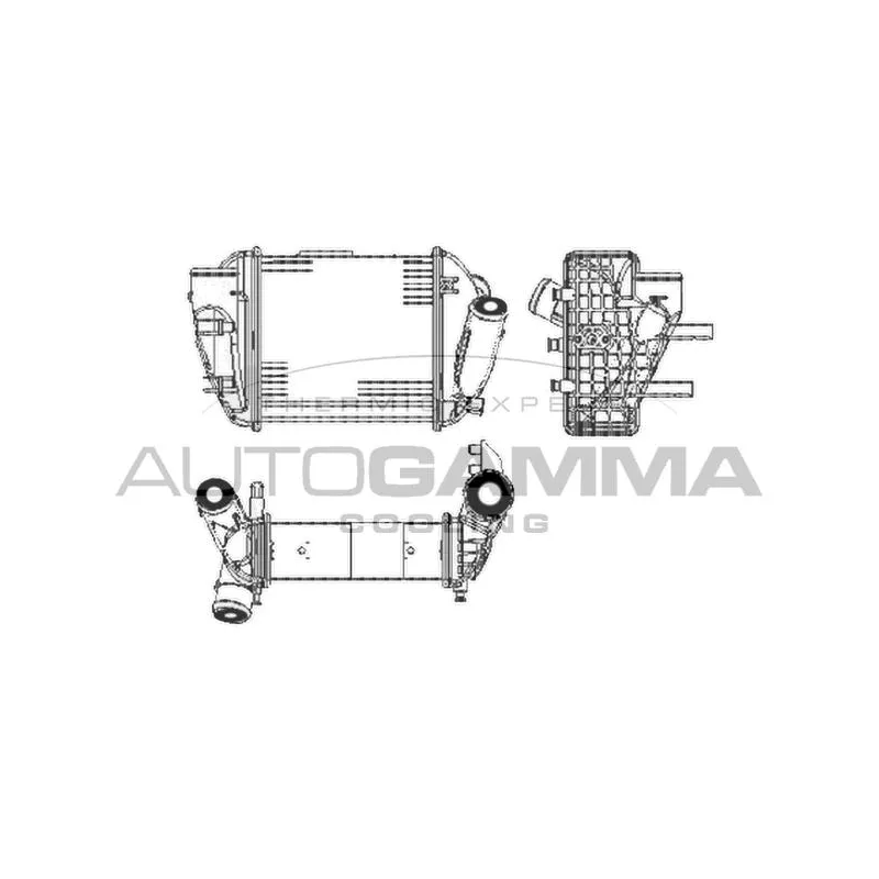 Intercooler, échangeur AUTOGAMMA 103598