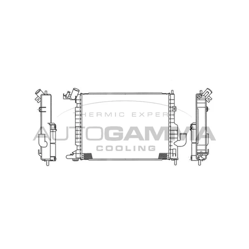 Radiateur, refroidissement du moteur AUTOGAMMA 103600