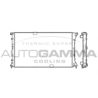 Radiateur, refroidissement du moteur AUTOGAMMA 103601