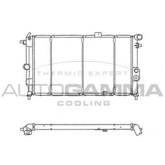 Radiateur, refroidissement du moteur AUTOGAMMA 103602