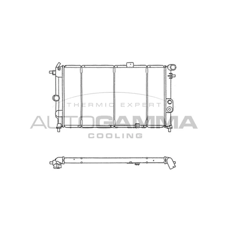 Radiateur, refroidissement du moteur AUTOGAMMA 103602