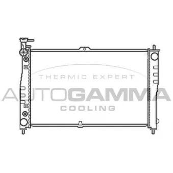 Radiateur, refroidissement du moteur AUTOGAMMA 103610