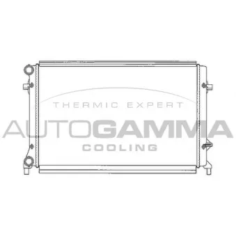 Radiateur, refroidissement du moteur AUTOGAMMA 103612