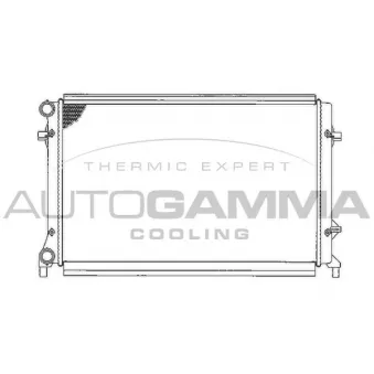 Radiateur, refroidissement du moteur AUTOGAMMA 103613