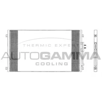 Condenseur, climatisation AUTOGAMMA 103618