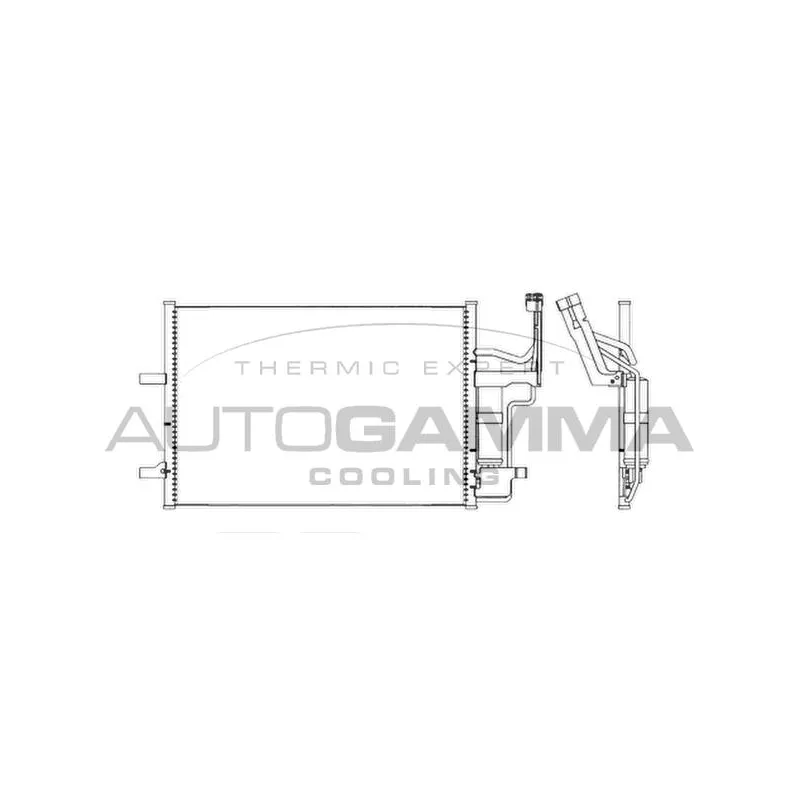 Condenseur, climatisation AUTOGAMMA 103621