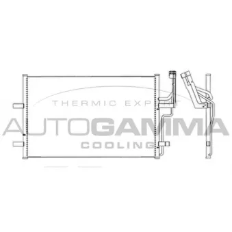 Condenseur, climatisation AUTOGAMMA 103622
