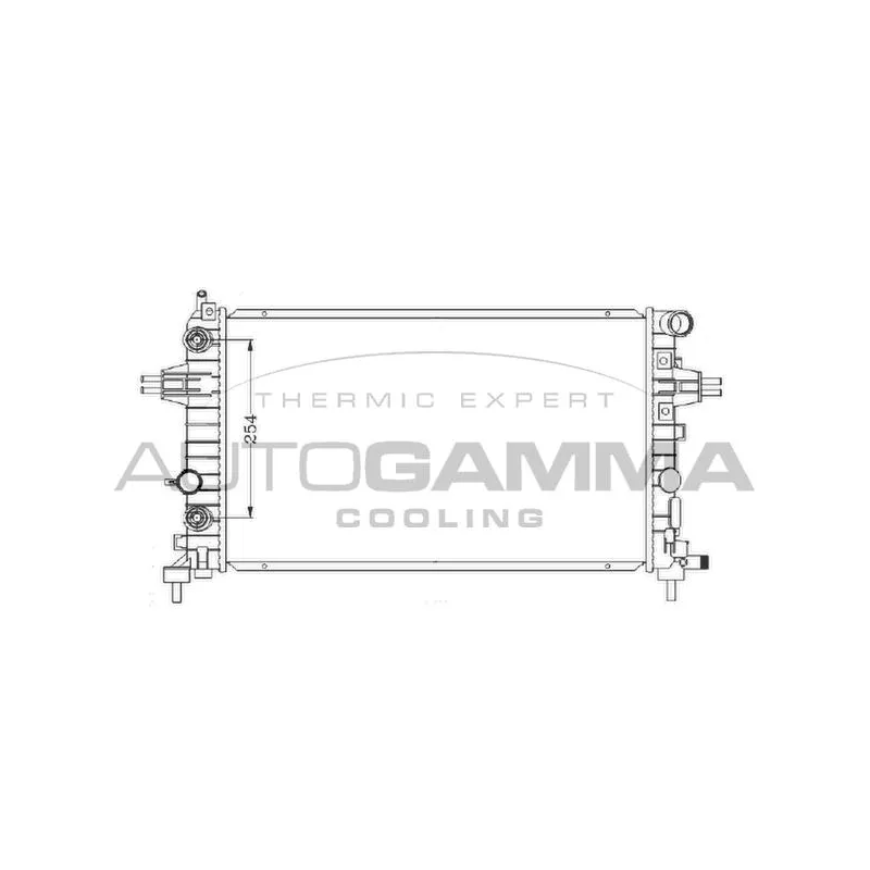 Radiateur, refroidissement du moteur AUTOGAMMA 103627
