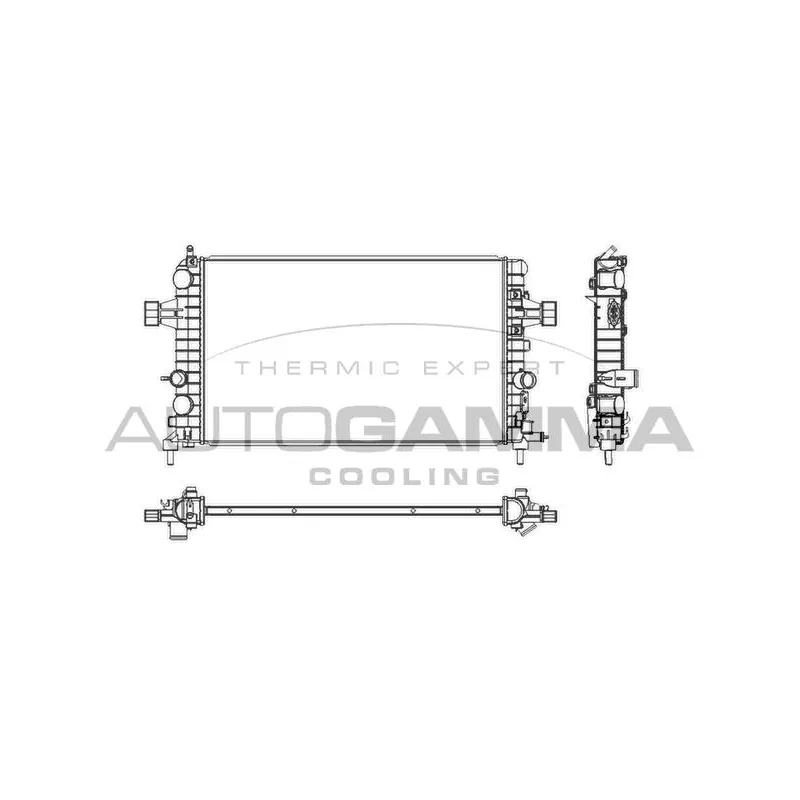 Radiateur, refroidissement du moteur AUTOGAMMA 103628