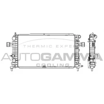 Radiateur, refroidissement du moteur AUTOGAMMA 103629