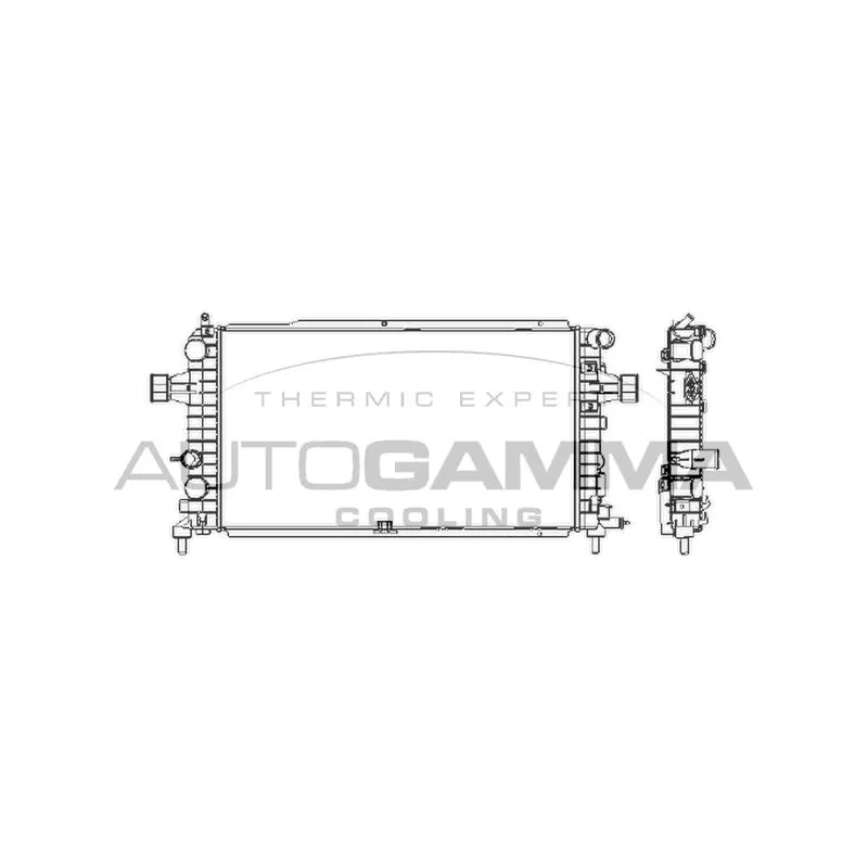 Radiateur, refroidissement du moteur AUTOGAMMA 103629