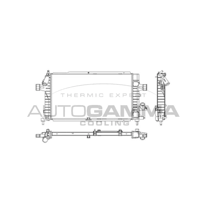 Radiateur, refroidissement du moteur AUTOGAMMA 103630
