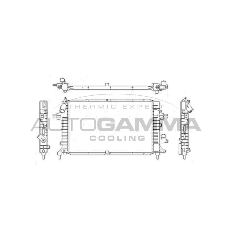 Radiateur, refroidissement du moteur AUTOGAMMA 103631