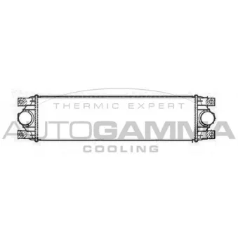 Intercooler, échangeur AUTOGAMMA 103633