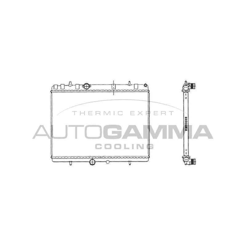 Radiateur, refroidissement du moteur AUTOGAMMA 103639