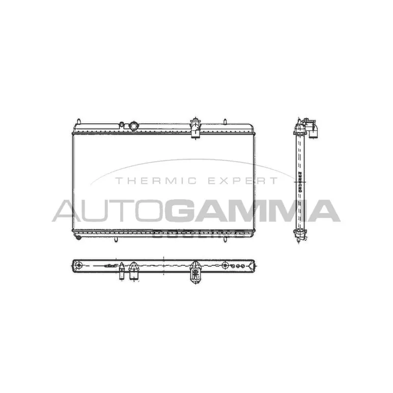 Radiateur, refroidissement du moteur AUTOGAMMA 103642