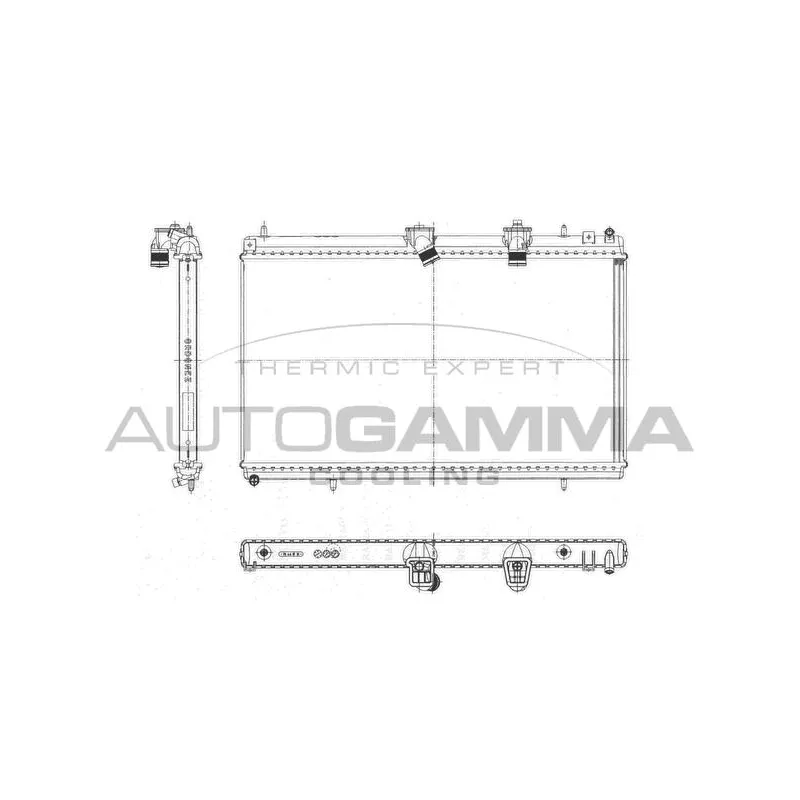Radiateur, refroidissement du moteur AUTOGAMMA 103643