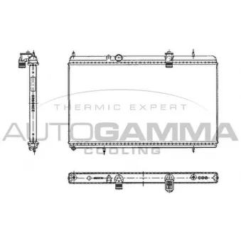 Radiateur, refroidissement du moteur AUTOGAMMA 103644