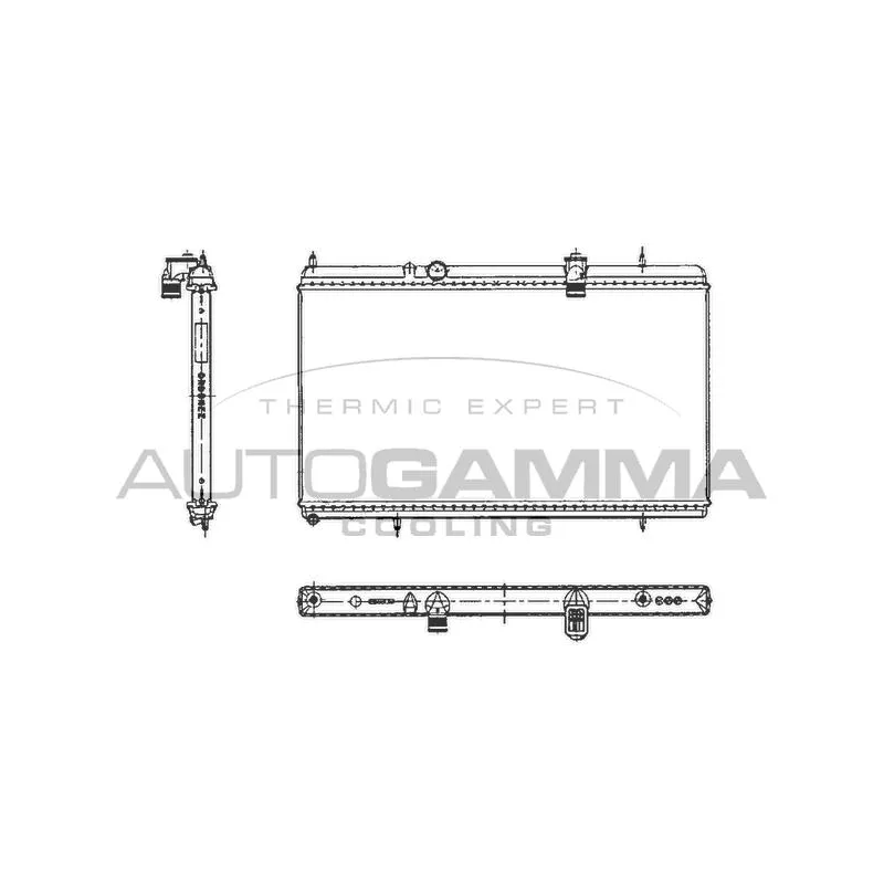 Radiateur, refroidissement du moteur AUTOGAMMA 103644