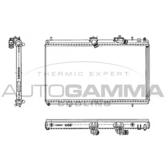 Radiateur, refroidissement du moteur AUTOGAMMA 103646