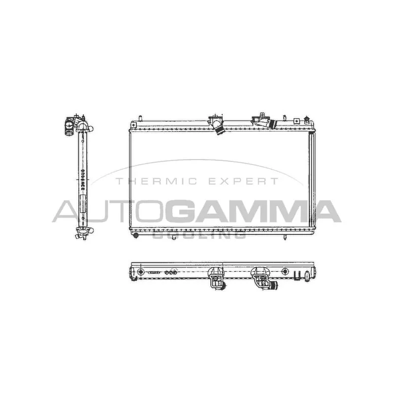 Radiateur, refroidissement du moteur AUTOGAMMA 103646