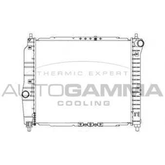Radiateur, refroidissement du moteur AUTOGAMMA 103648