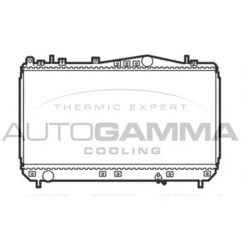 Radiateur, refroidissement du moteur AUTOGAMMA 103650
