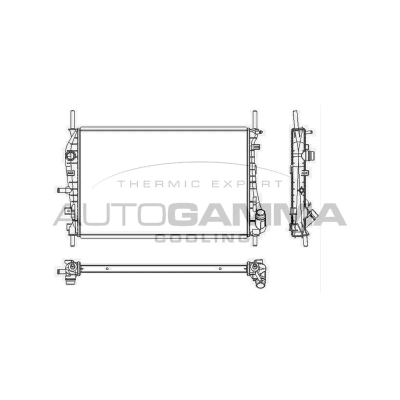 Radiateur, refroidissement du moteur AUTOGAMMA 103653