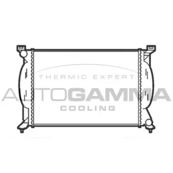 Radiateur, refroidissement du moteur AUTOGAMMA 103654