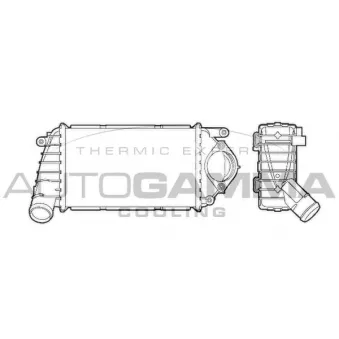 Intercooler, échangeur AUTOGAMMA 103658