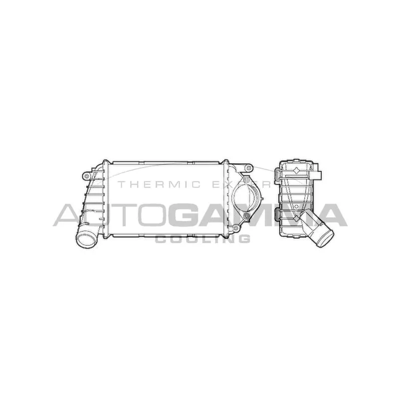 Intercooler, échangeur AUTOGAMMA 103658