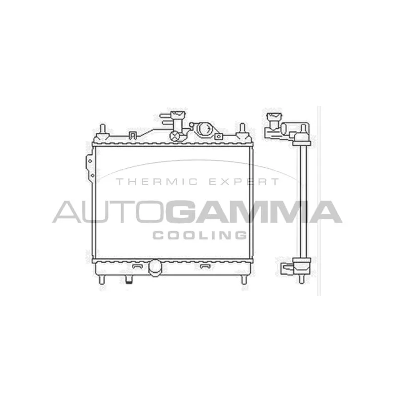 Radiateur, refroidissement du moteur AUTOGAMMA 103668