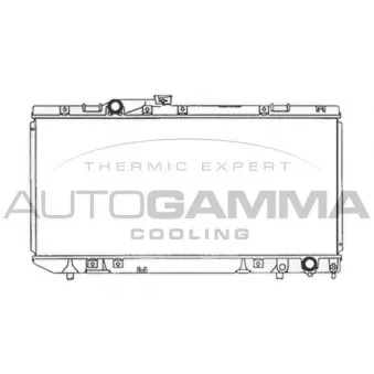 Radiateur, refroidissement du moteur AUTOGAMMA 103670