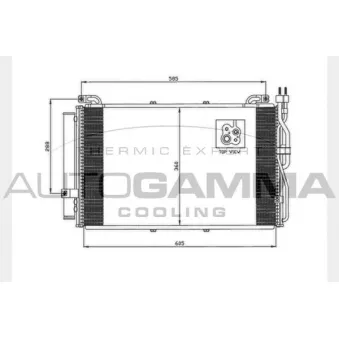Condenseur, climatisation AUTOGAMMA 103705