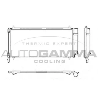 Condenseur, climatisation AUTOGAMMA 103709