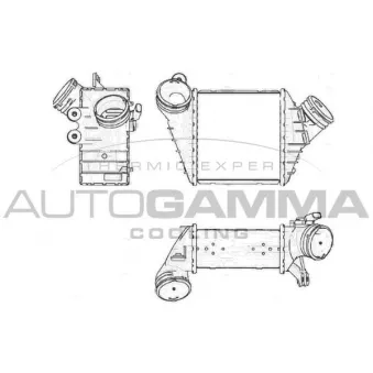 Intercooler, échangeur AUTOGAMMA 103727