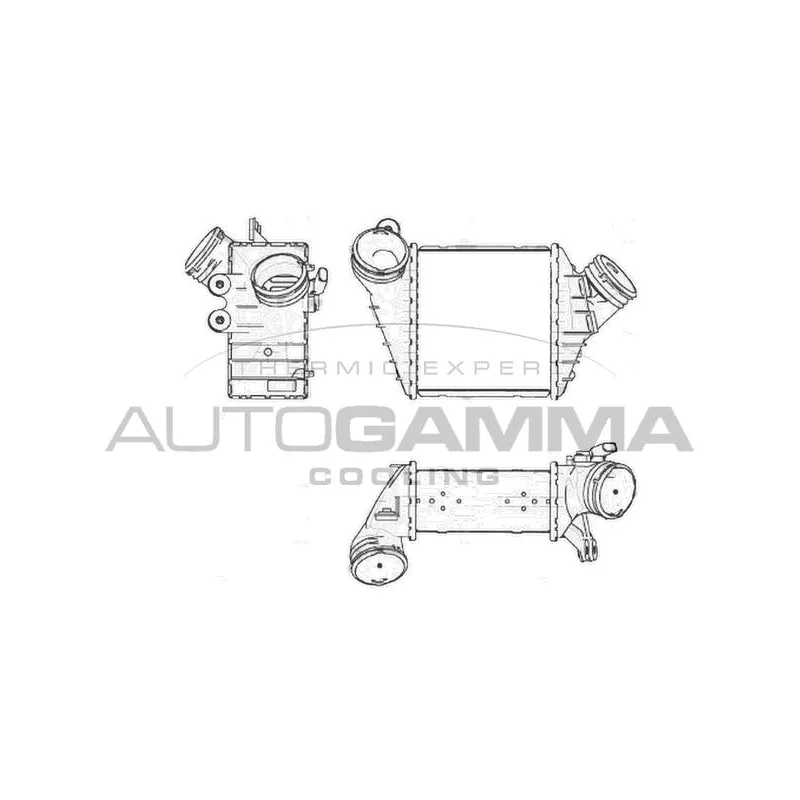 Intercooler, échangeur AUTOGAMMA 103727