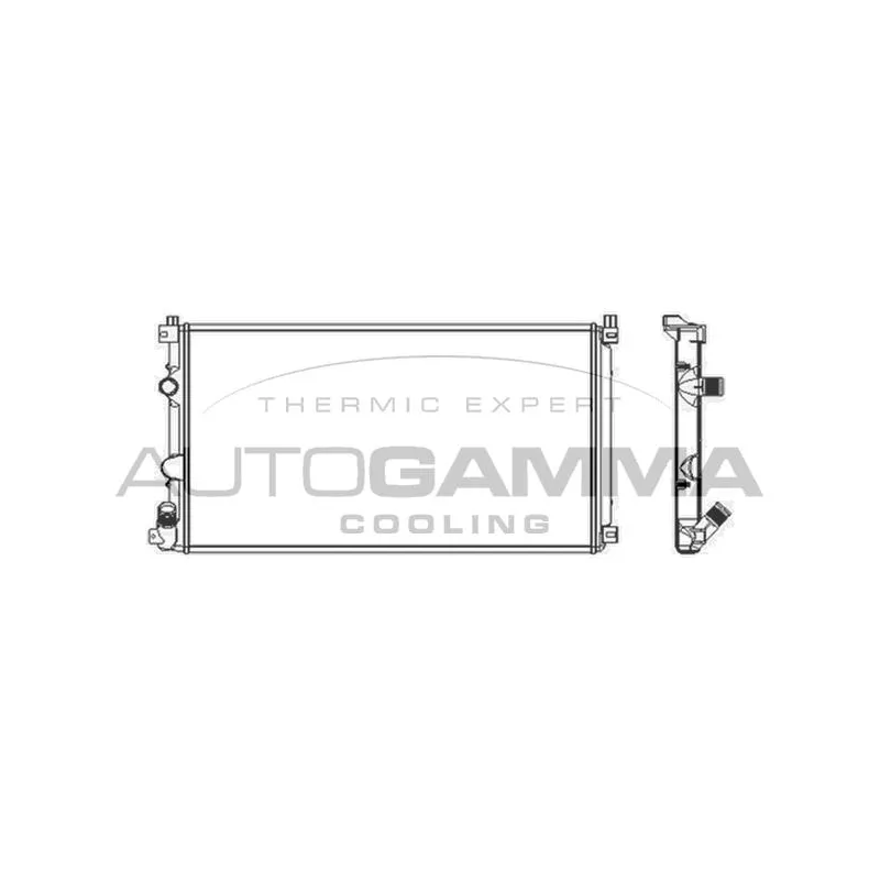 Radiateur, refroidissement du moteur AUTOGAMMA 103739