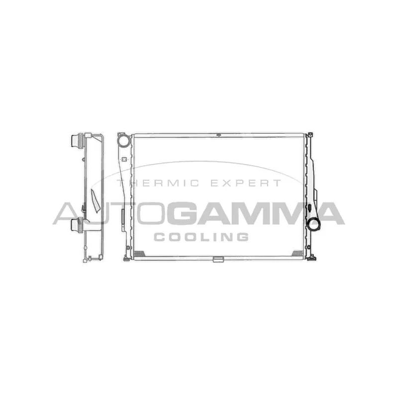 Radiateur, refroidissement du moteur AUTOGAMMA 103744