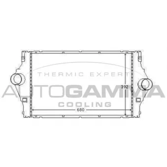 Intercooler, échangeur AUTOGAMMA 103745