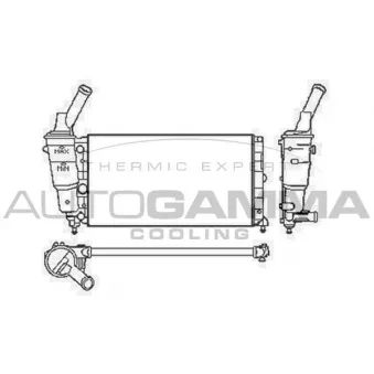 Radiateur, refroidissement du moteur AUTOGAMMA 103750
