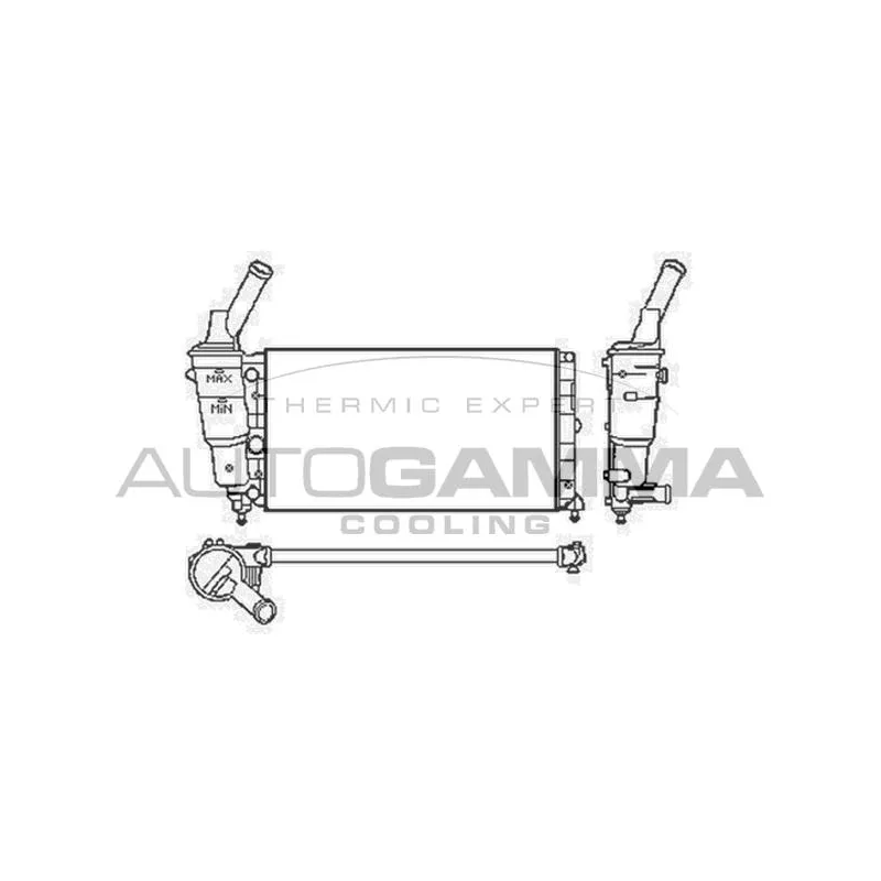 Radiateur, refroidissement du moteur AUTOGAMMA 103750