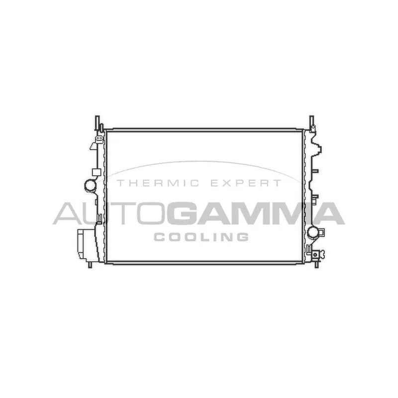 Radiateur, refroidissement du moteur AUTOGAMMA 103754
