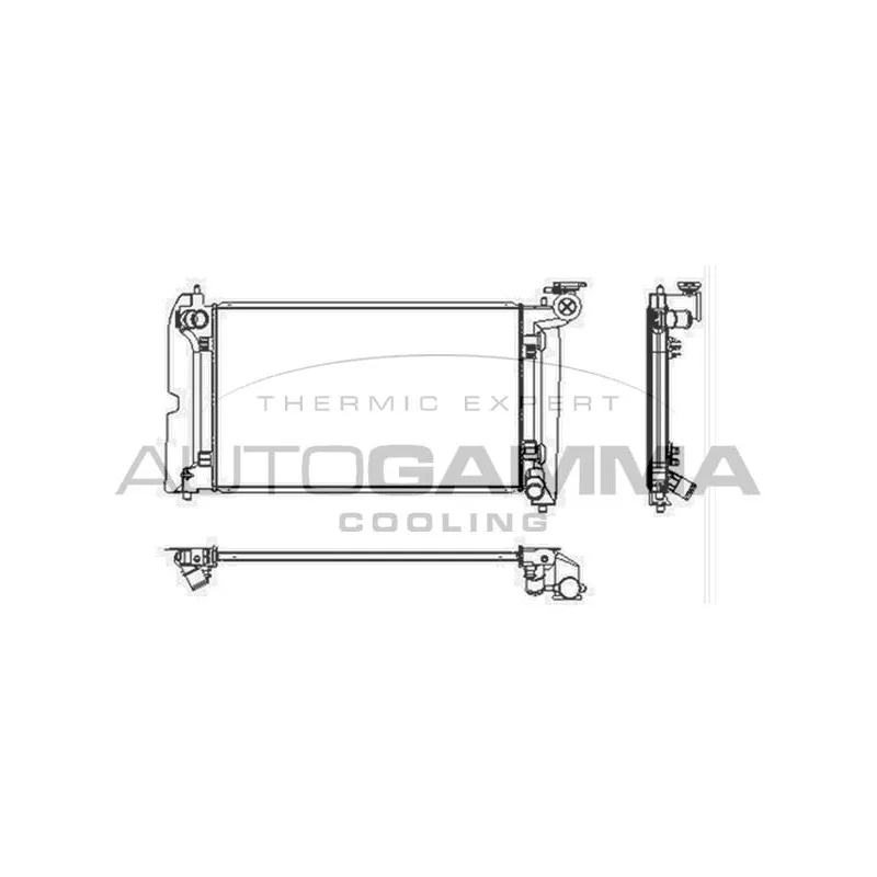 Radiateur, refroidissement du moteur AUTOGAMMA 103756