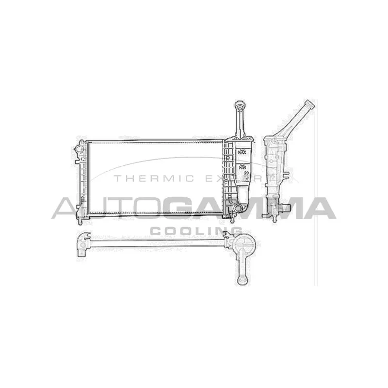 Radiateur, refroidissement du moteur AUTOGAMMA 103758