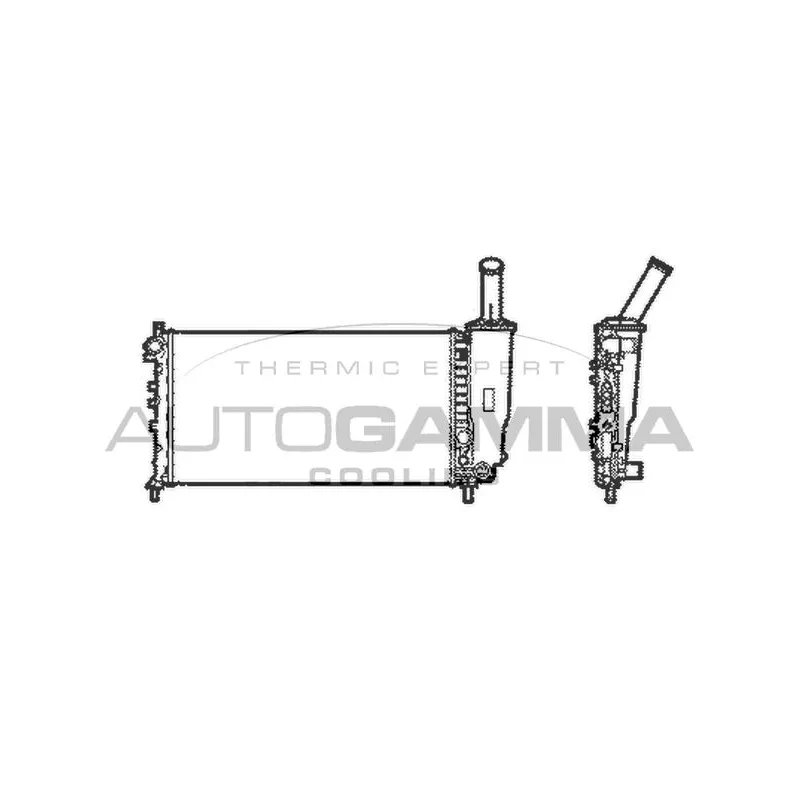 Radiateur, refroidissement du moteur AUTOGAMMA 103766